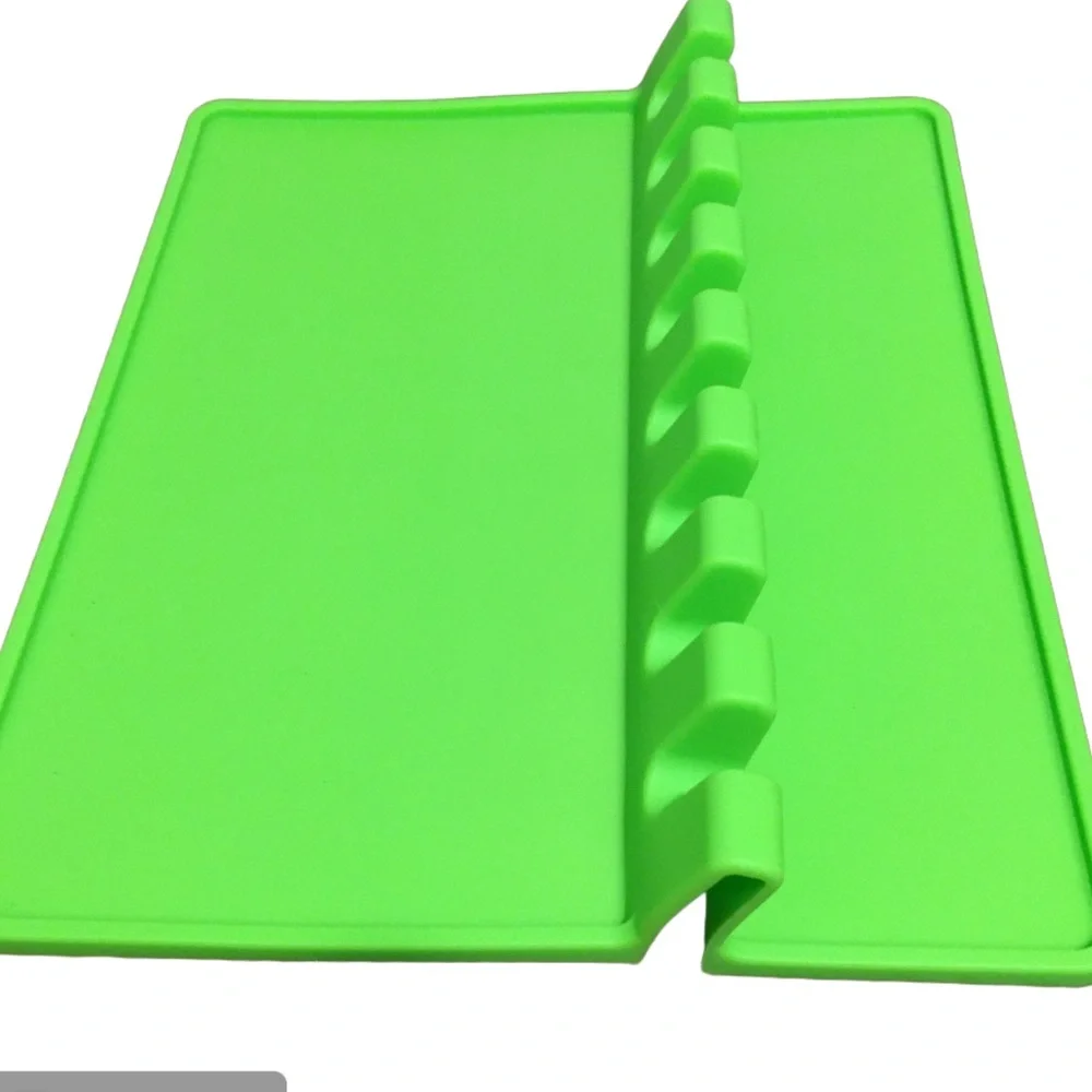 Silicone Kitchen Utensil Holder Green